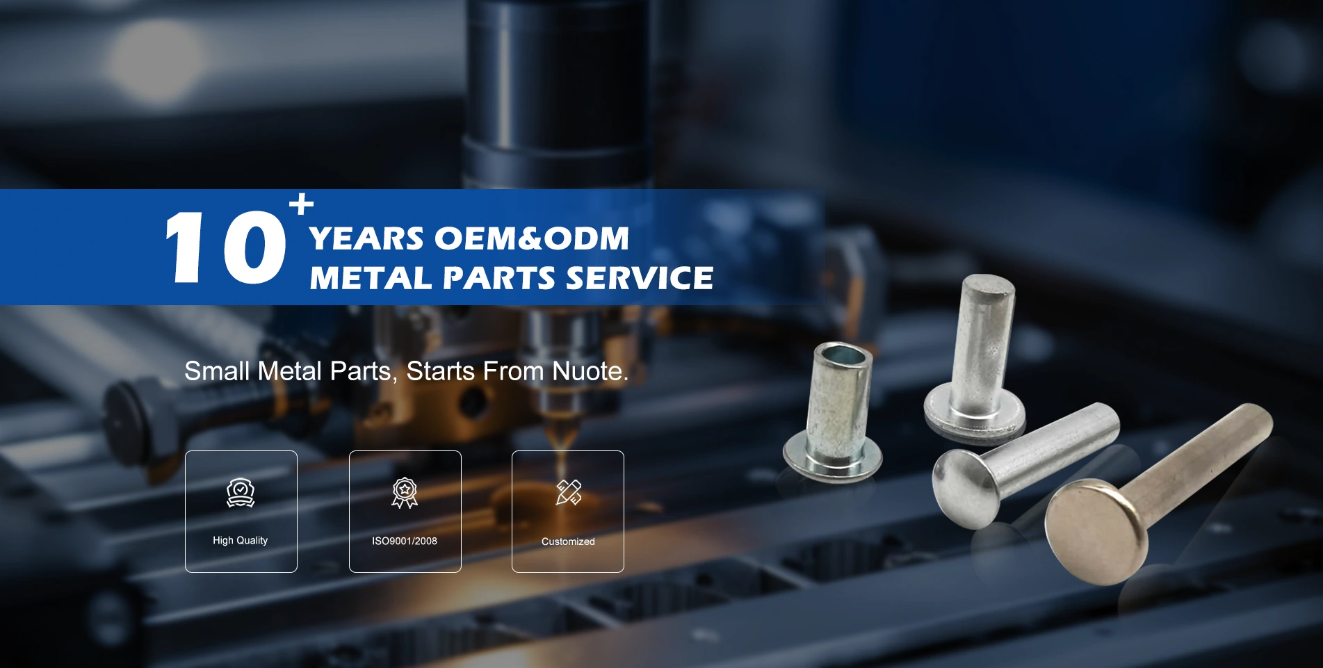 Korkealaatuiset niitit